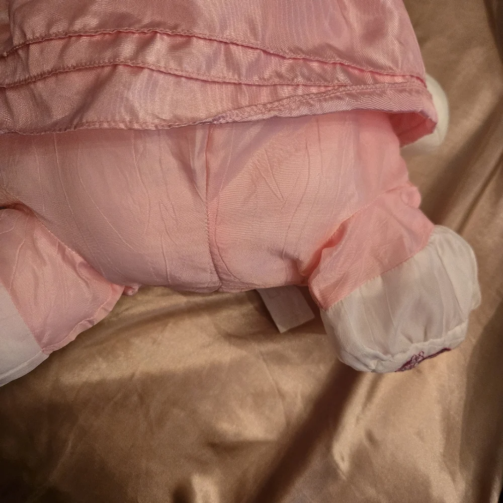 Vintage 1980s Fisher-Price pink/white Bunny Puffalump - Picture 4 of 5